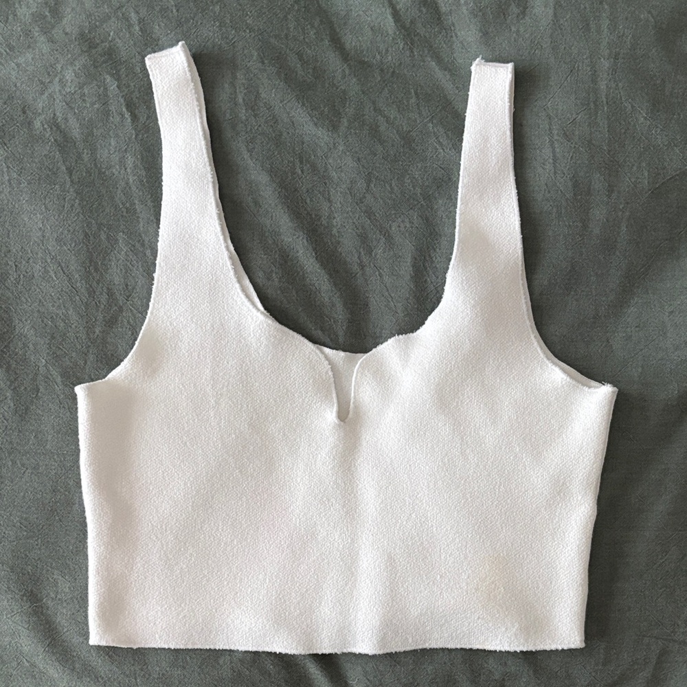 Zara White Crop Top